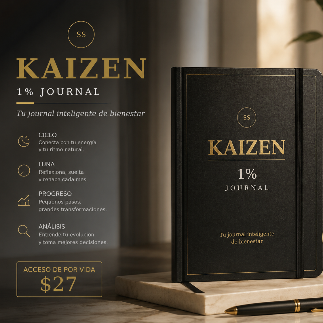 Kaizen 1% Journal — Acceso de por vida